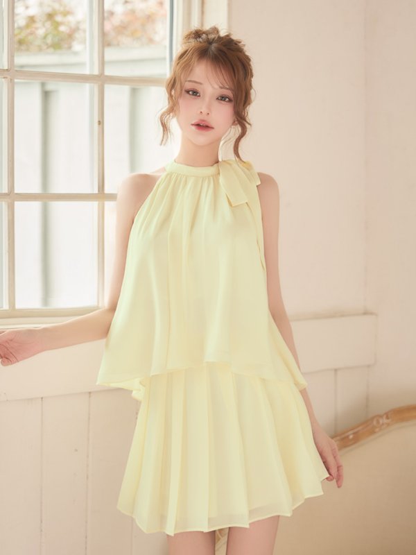 イエロー　モデル：れみれみ　身長：163cm　着用サイズ：Sサイズ