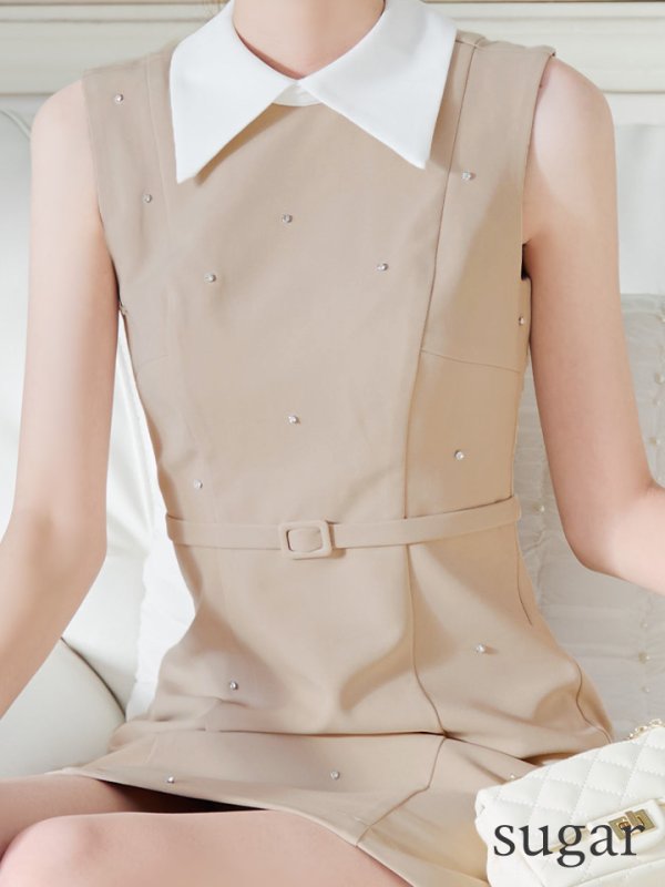 ベージュ モデル:あすか 身長:170cm 着用サイズ:Sサイズ