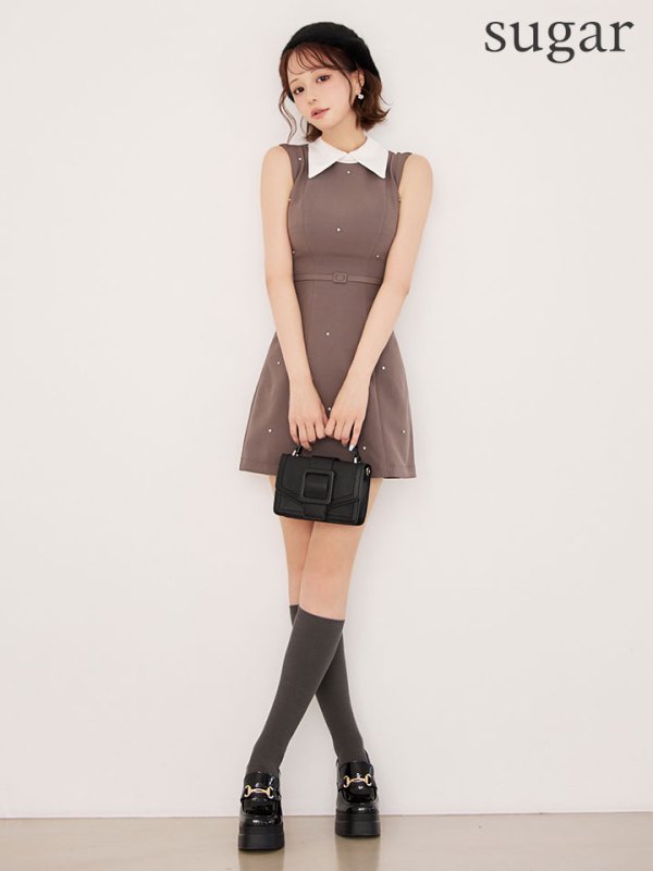 グレー モデル:れみ 身長:163cm 着用サイズ:Sサイズ