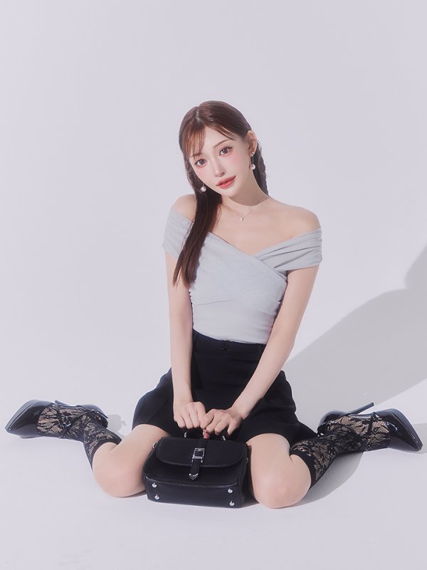 画像7: XSサイズあり【DEA./ディア】オフショル/ チュール/ セットアップ/ ミニドレス/ キャバドレス[OF08]