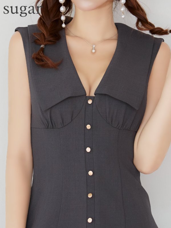 グレー　モデル：まりん　身長：164cm　着用サイズ：Sサイズ