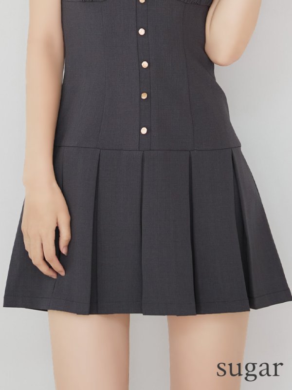 グレー　モデル：まりん　身長：164cm　着用サイズ：Sサイズ