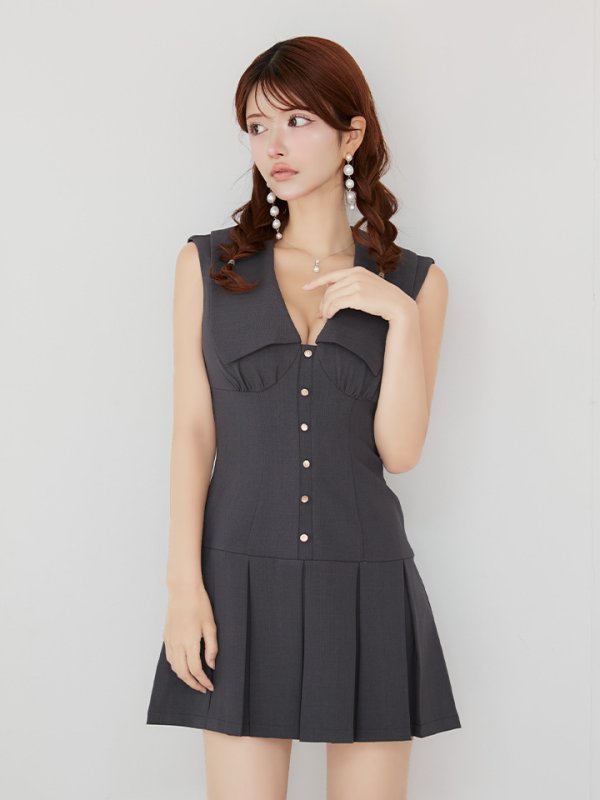 グレー　モデル：まりん　身長：164cm　着用サイズ：Sサイズ