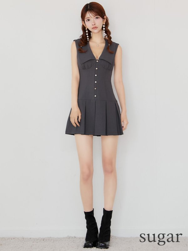 グレー　モデル：まりん　身長：164cm　着用サイズ：Sサイズ