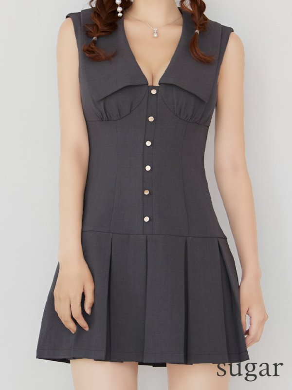 グレー　モデル：まりん　身長：164cm　着用サイズ：Sサイズ