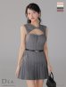 画像18: 【予約商品/9月上旬発送予定】XSサイズあり【DEA./ディア】バストカット/ ベルト/ フィンプリーツ/ セミフレア/ ミニドレス/ キャバドレス【HC02】