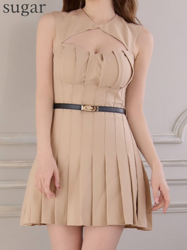 ベージュ　モデル：ゆめ　身長：160cm　着用サイズ：Sサイズ