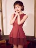 レッド　モデル：明日花キララ　身長：162cm 着用サイズ：Sサイズ