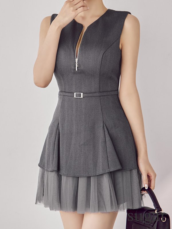 グレー　モデル：ももか　身長：156cm　着用サイズ：Sサイズ