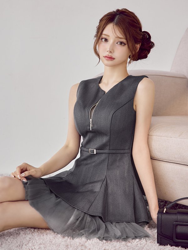 グレー　モデル：ももか　身長：156cm　着用サイズ：Sサイズ