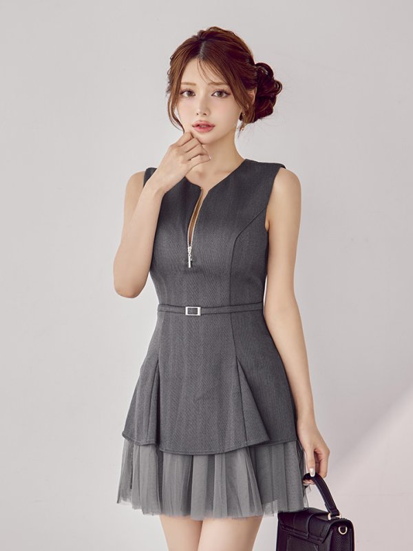 グレー　モデル：ももか　身長：156cm　着用サイズ：Sサイズ