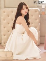 【予約商品/5月中旬発送予定】Lサイズあり【DEA.by ROBE de FLEURS/ディアバイローブドフルール】ストーン/ ジャガード/ ギャザー/ フレア/ ロング/ ワンピース/ ミモレ丈/ ミディアムドレス/ キャバドレス long[OF2]