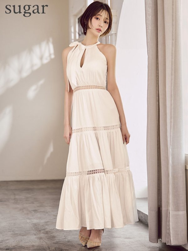 ホワイト　モデル：天海りこ　身長：156cm　着用サイズ：Sサイズ