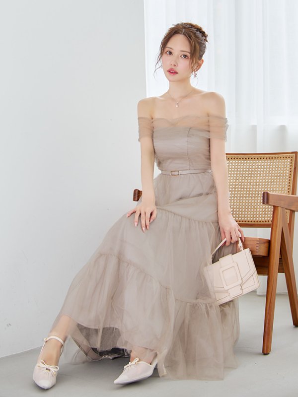 グレージュ モデル：ゆめ　身長：160cm　着用サイズ：Sサイズ