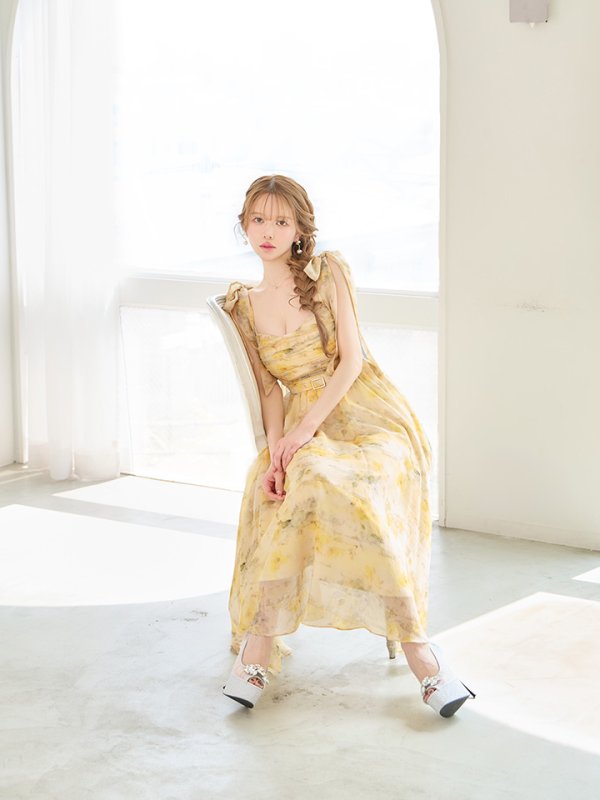 イエロー　モデル：ゆめ　身長：160cm　着用サイズ：Sサイズ