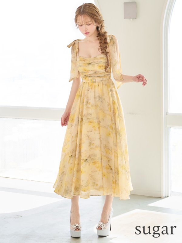 イエロー　モデル：ゆめ　身長：160cm　着用サイズ：Sサイズ