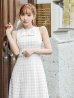 画像5: Lサイズあり【DEA. by ROBE de FLEURS/ディアバイローブドフルール】ノースリーブ/ バストカット/ ツイード/ フレア/ ミモレ丈/ ミディアムドレス/ キャバドレス[OF2]