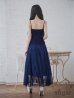 画像9: Lサイズあり【DEA.by ROBE de FLEURS/ディアバイローブドフルール】ペプラム/ ロングチュール/ キャミ/ フレア/ ミモレ丈/ ミディアムドレス/ キャバドレス[OF2]