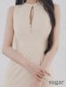 画像10: Lサイズあり【DEA.by ROBE de FLEURS/ディアバイローブドフルール】マーメイド/ バストジップ/ チェック/ オーガンジー/ ノースリーブ/ ワンピース/ ロングドレス/ キャバドレス long[OF2]