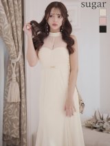 XS-Lサイズあり【DEA.by ROBE de FLEURS/ディアバイローブドフルール】シースルー/ ホルターネック/ チュール/ ワンピース/ ロングドレス/ キャバドレス long[OF2]