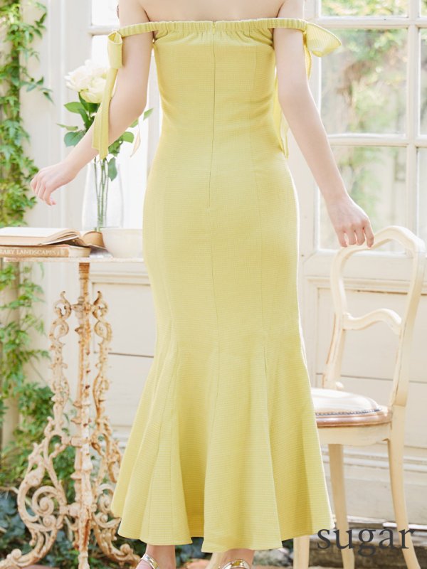 ライムイエロー モデル:ゆめ 身長:160cm 着用サイズ:Sサイズ