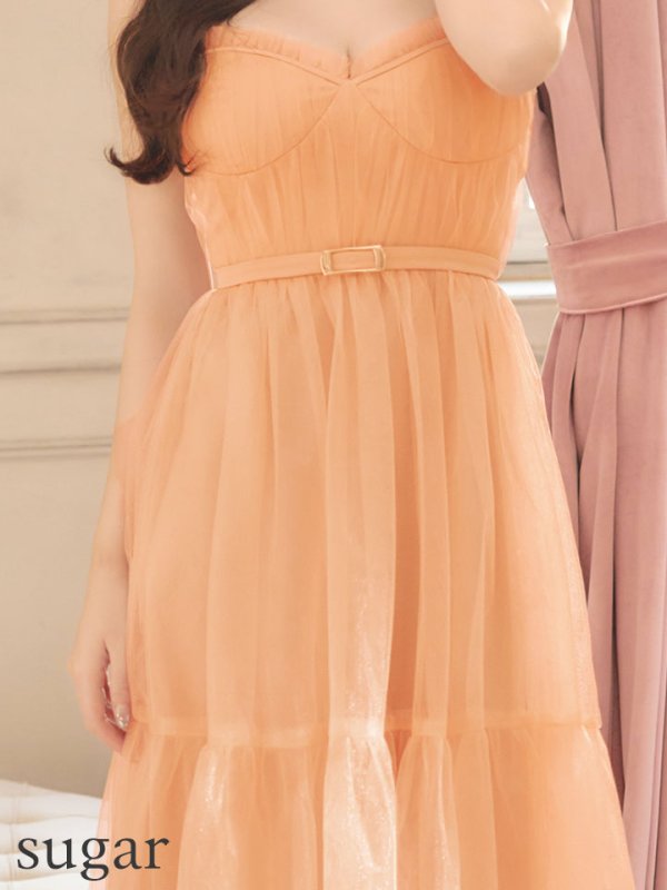 オレンジ モデル:りな 身長:160cm 着用サイズ:Sサイズ