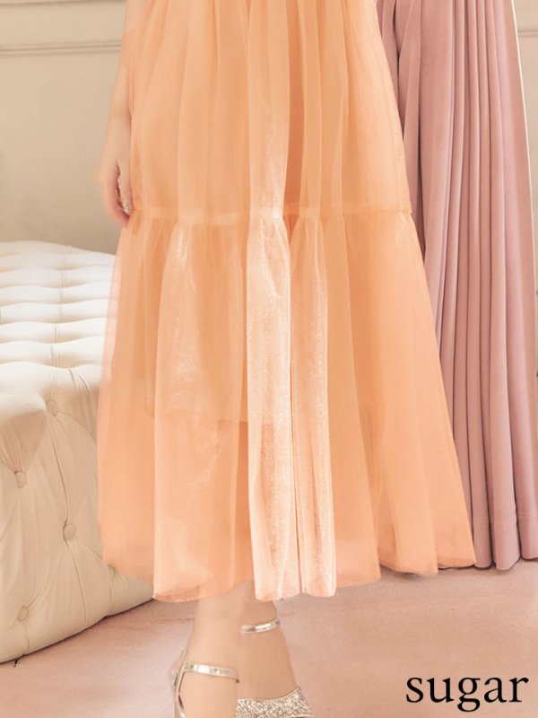 オレンジ モデル:りな 身長:160cm 着用サイズ:Sサイズ