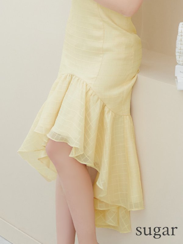 レモンイエロー モデル:りな 身長:160cm 着用サイズ:Sサイズ