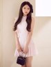 ピンク モデル：いおり　身長：164cm　着用サイズ：Sサイズ