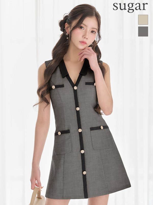 グレー　モデル：せいは　身長：161cm　着用サイズ：Sサイズ