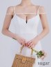 ホワイト　モデル：ももか　身長：156cm　着用サイズ：Sサイズ