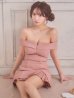 ダスティーピンク　モデル：三上悠亜　身長：159cm　着用サイズ：Sサイズ