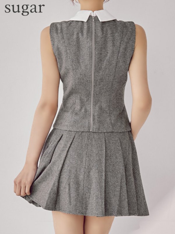 チャコールグレー　モデル：ももか　身長：156cm　着用サイズ：Sサイズ