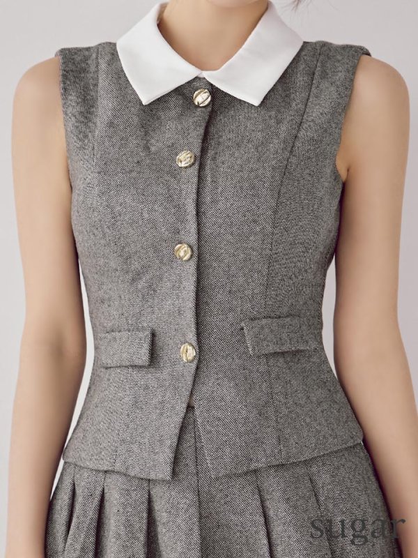 チャコールグレー　モデル：ももか　身長：156cm　着用サイズ：Sサイズ