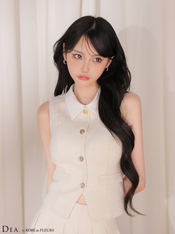 アイボリー　モデル：みみ　身長：162cm　着用サイズ：Sサイズ