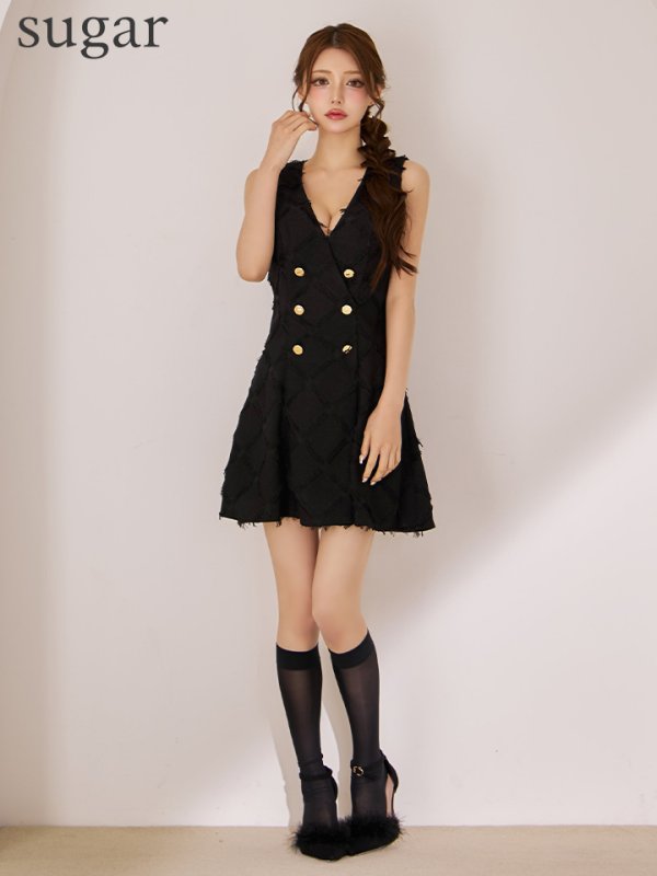 ブラック モデル：ももか　身長：156cm　着用サイズ：Sサイズ