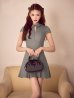 グレー　モデル：明日花キララ　身長：162cm　着用サイズ：Sサイズ