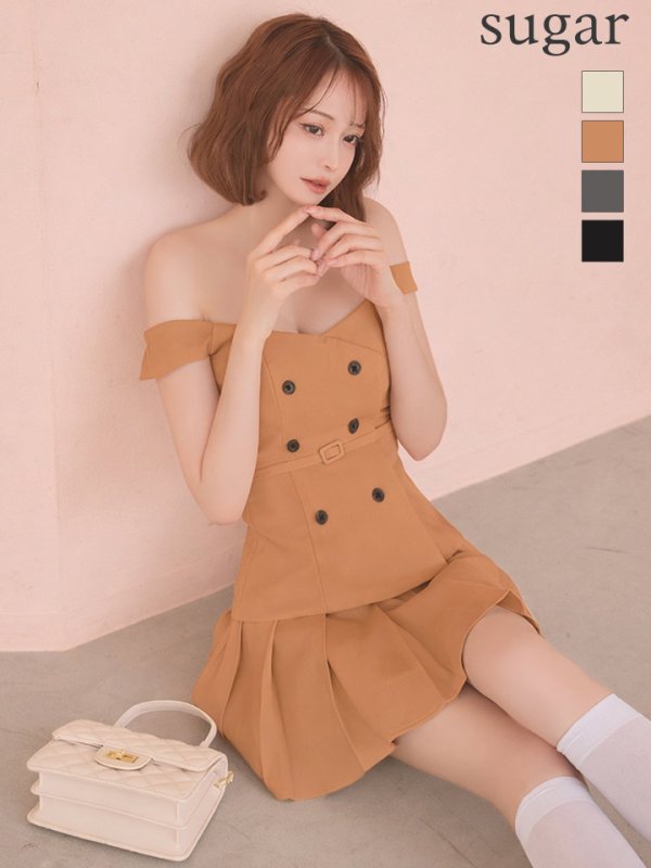 キャメル　モデル：れみれみ　身長：163cm　着用サイズ：Sサイズ