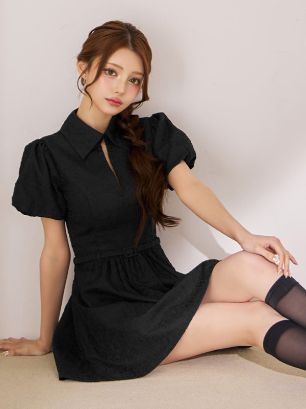 ブラック モデル：ももか　身長：156cm　着用サイズ：Sサイズ