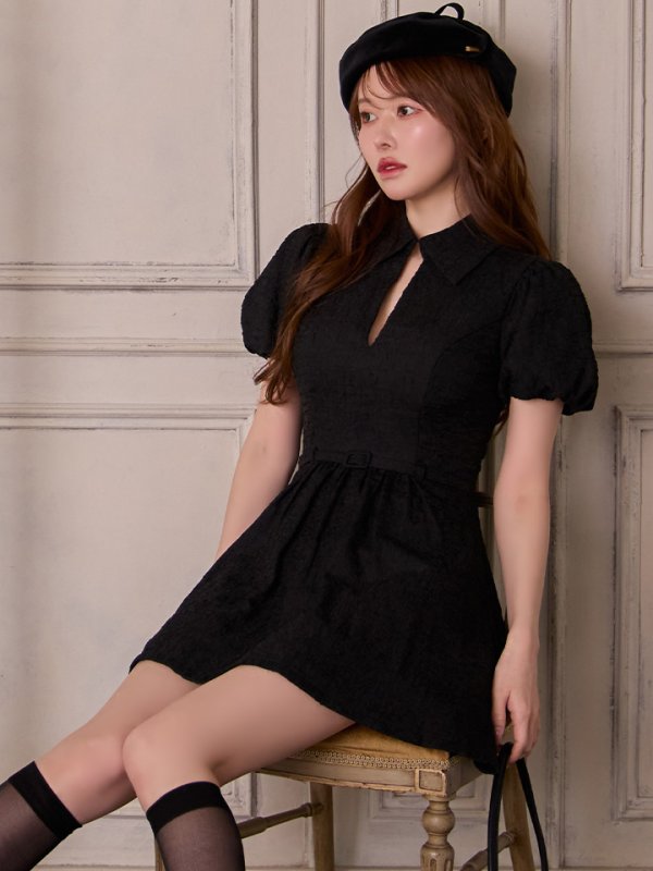 ブラック モデル：ゆめ　身長：160cm　着用サイズ：Sサイズ