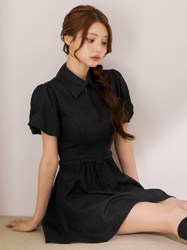 ブラック モデル：ももか　身長：156cm　着用サイズ：Sサイズ