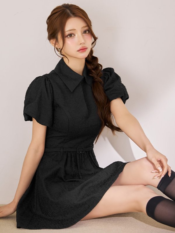 ブラック モデル：ももか　身長：156cm　着用サイズ：Sサイズ