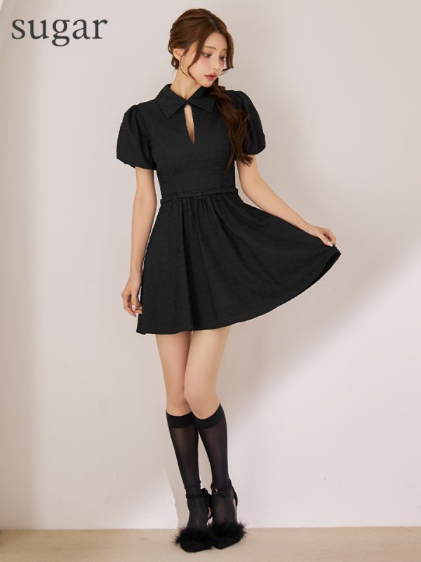 ブラック モデル：ももか　身長：156cm　着用サイズ：Sサイズ