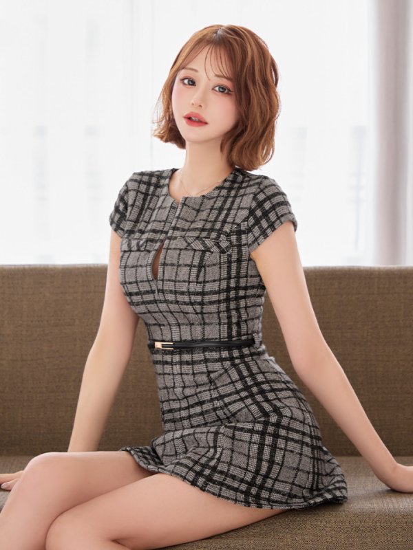 ブラウン　モデル：れみれみ 身長：163cm　着用サイズ：Sサイズ