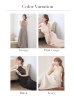 画像46: XS-Lサイズあり【DEA./ディア】ラメ/ シフォン/ プリーツ/ ホルターネック/ ツーピース/ ペプラム/ ワンピース/ ミモレ丈/ ミディアムドレス/ キャバドレス long[OF08]【一部予約商品/11月中旬発送予定】 (46)