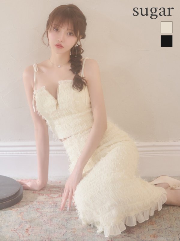 アイボリー　モデル：羽澄まり 身長：158cm　着用サイズ：Sサイズ