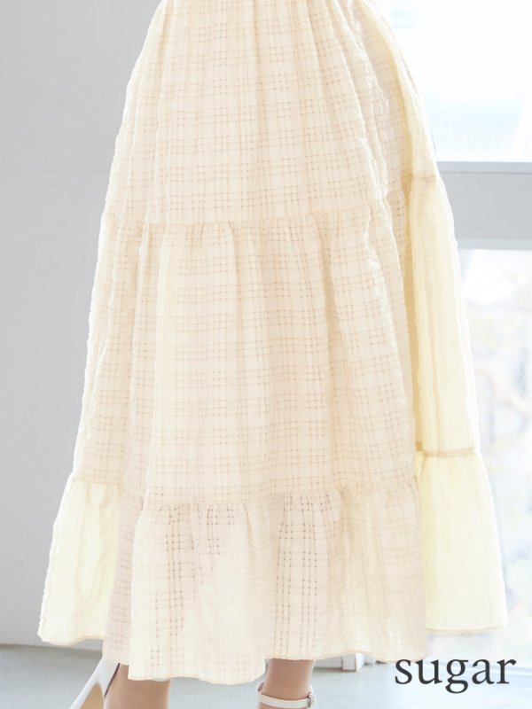 アイボリー　モデル：りな　身長：160cm　着用サイズ：Sサイズ