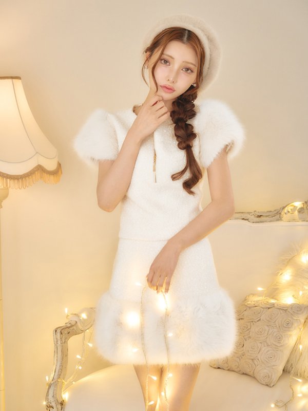 アイボリー　モデル：ももか　身長：156cm　着用サイズ：Sサイズ