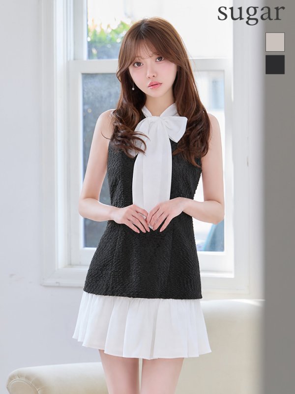 ブラック　モデル：羽澄まり　身長：158cm　着用サイズ：Sサイズ