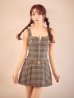 ブラウン　モデル：三上悠亜　身長：159cm　着用サイズ：Sサイズ